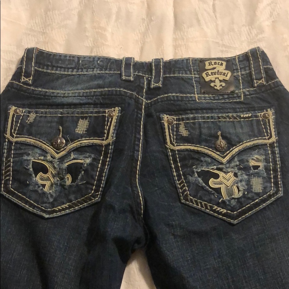Men’s Rock Revival Jeans size 38L boot